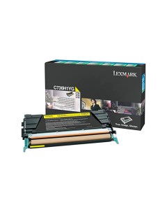 Картридж для лазерного принтера C736 желтый оригинальный Lexmark