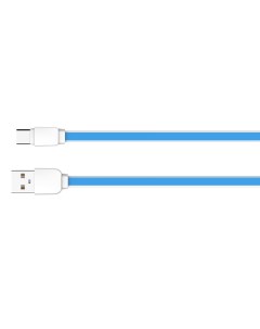 XS 07 USB кабель Type C 1m 2 1A медь 60 жил Blue Ldnio