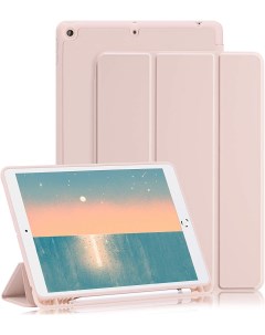 Чехол подставка для Apple iPad 10 2 iPad 7 iPad 8 iPad 9 нежно розовый Surfblaze