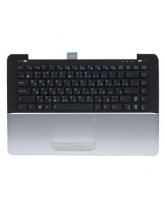 Клавиатура для ноутбука UX30 с топкейсом серебристая панель черные кнопки Asus