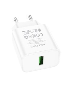 Сетевое зарядное устройство 1xUSB 3 А белый Borofone