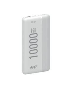 Внешний аккумулятор MX Pro 10000 10000 мАч 3A USB QC PD белый Hiper