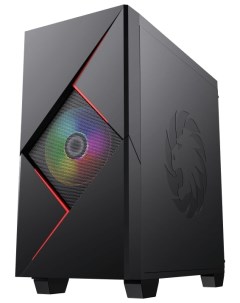 Корпус компьютерный Cyclops Black Red Gamemax