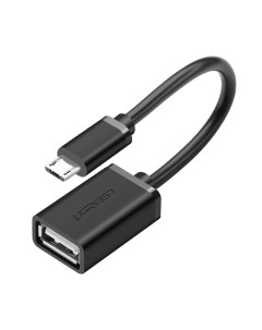 Кабель US133 10396 Micro USB Male to USB A Female Cable 10 см черный Ugreen