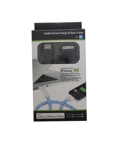 Кабель Apple 30 pin USB 0 9 м черный зеленый Promise mobile