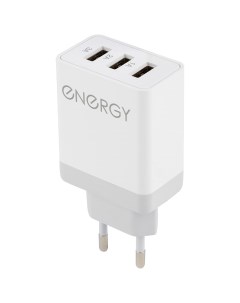 Сетевое зарядное устройство Energy ET 24 3 USB Q3 0 цвет белый Nrg