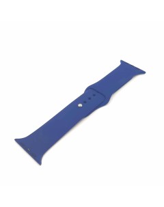 Ремешок силиконовый для часов Apple Watch 38 40 темно синий Aks-guard