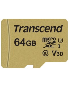 Карта памяти Micro SD TS64GUSD500S 64GB Transcend