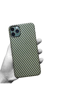 Чехол Kevlar для iPhone 11 Pro арамид ударопрочный ультратонкий Зеленый K-doo