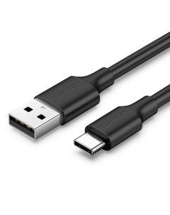 Кабель US287 60116 USB A 2 0 to USB C Cable Nickel Plating 1м черный Ugreen
