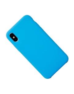 Чехол для Apple iPhone X iPhone Xs силиконовый Soft Touch голубой Promise mobile