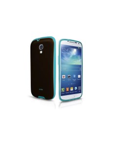 Чехол для Samsung Galaxy S4 I9500 без рисунка коричневый и голубой Sbs