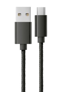Кабель USB C to USB Cable Leather Series 1 м Black Dorten