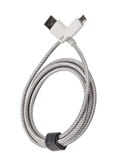 Кабель Nylotough Micro USB Quick Charging Cable 1 5 м White Energea