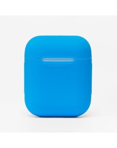 Чехол для кейса наушников Apple AirPods AirPods 2 силиконовый тонкий голубой Promise mobile