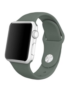 Ремешок Silicone для Apple Watch 42 44mm dark olive Krutoff