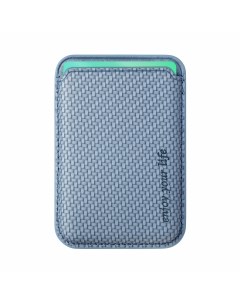 Кошелек Magsafe Wallet Premium для Apple iPhone магнитный голубой Fat bears