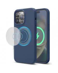 Чехол MagSafe Soft silicone case для iPhone 14 Pro Max Синий Elago