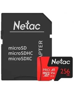 Карта памяти Micro SDXC 256Гб NT02P500PRO 256G R Netac