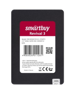 SSD накопитель Revival 3 2 5 240 ГБ SB240GB RVVL3 25SAT3 Smartbuy
