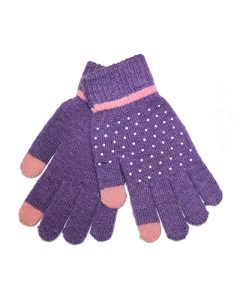 Перчатки для ёмкостных тачскринов размер S 4 фиолетовый Promise mobile