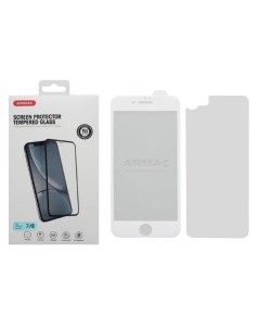 Защитное стекло для IPhone 7 8 3D белое усиленное Anmac