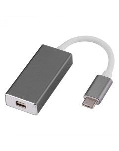 Адаптер USB Type C Mini DisplayPort M F 0 12м Grey Red line