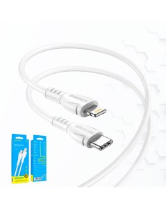 Кабель lightning usb type c BX51 1 м белый Borofone