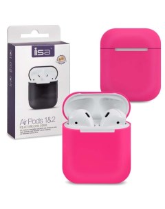 Чехол Airpods Silicon Case 1 2 Rose Pink Isa