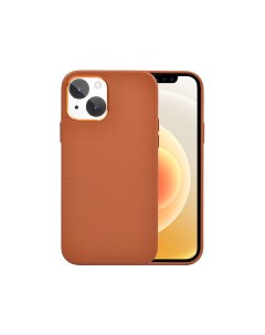 Чехол для телефона Iphone 13 Calfskin Genuine Leather Phone Case 6 1 Brown Wiwu