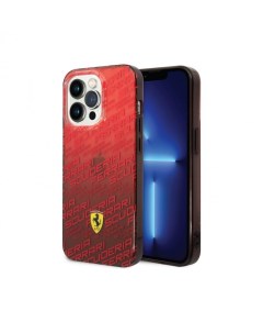Чехол для iPhone 14 Pro Scuderia Hard Красный градиент Ferrari
