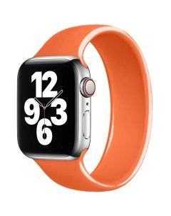 Ремешок для Apple Watch 1 6 SE 38 40 мм силиконовый 128мм Оранжевый Innozone