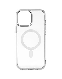 Силиконовый чехол для Apple iPhone 13 PC Magsafe с бортиком Прозрачный Tpu