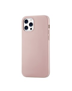 Чехол защитный MagSafe для iPhone 12 Pro Max силикон розовый Ubear