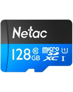 Карта памяти MicroSDXC128GB Class 10 UHS I U1 P500 адаптер NT02P500STN 128G R Netac