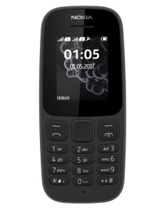 Мобильный телефон 105 DS TA 1034 Black Nokia
