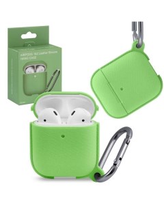 Чехол AirPods 1 2 leather Silicone Spearmint Nobrand