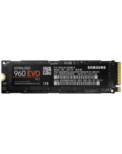 SSD накопитель 960 EVO M 2 2280 1 ТБ MZ V6E1T0BW Samsung