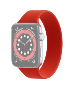 Ремешок для Apple Watch 1 6 SE 42 44 мм силиконовый 145мм Красный Innozone