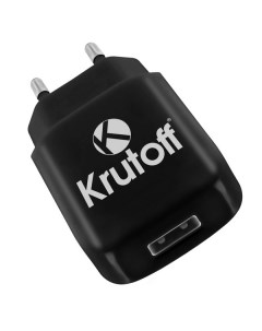 Сетевое зарядное устройство CH 02 1 USB 2 1 A black Krutoff