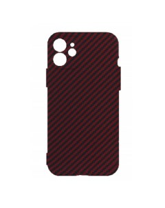 Чехол Iphone 12 Carbon Matte красный Luxó