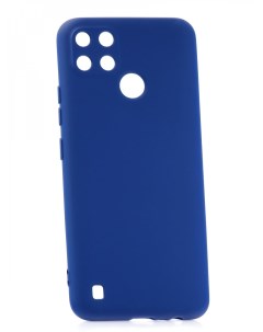 Противоударный чехол для Realme C21Y Silicone Blue Derbi