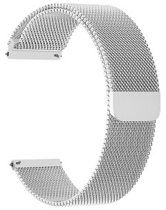 Ремешок для часов Capella универсальный 20 мм нержавеющая сталь серебристый Lyambda