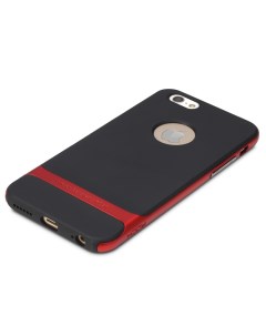 Силиконовый чехол Royce Series для Apple iPhone 6 6S Plus 5 5 черно красный Rock