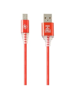 Кабель USB LP Type C Змея LED TPE красный Liberty project