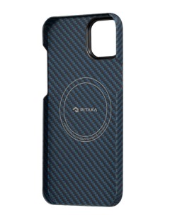 Чехол с поддержкой MagSafe MagEZ Case 3 1500D для iPhone 14 Black Blue Twill Pitaka
