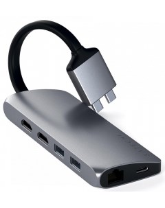 Адаптер Type C Dual Multimedia Adapter ST TCDMMAM Space Grey Satechi