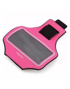 Спортивный чехол для телефона на руку Slim Sports Armband 6 розовый Rock