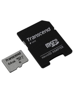 Карта памяти Micro SDHC TS64GUSD300S A 64GB Transcend