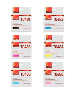 Картридж для струйного принтера IE T0487_SET 21184 многоцветный совместимый Easyprint